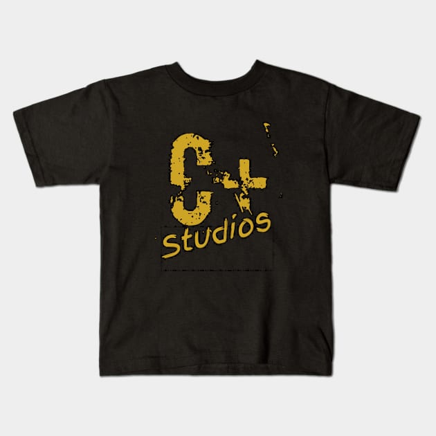 C+ Studios Black and Gold Attack Kids T-Shirt by Cplus928